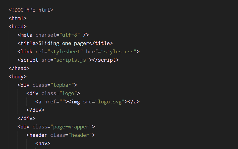 html code